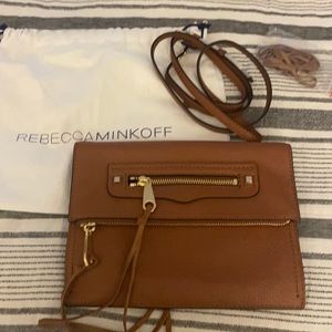 Rebecca minkoff tan crossbody/clutch NWOT
